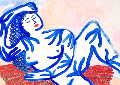 Femme bleue