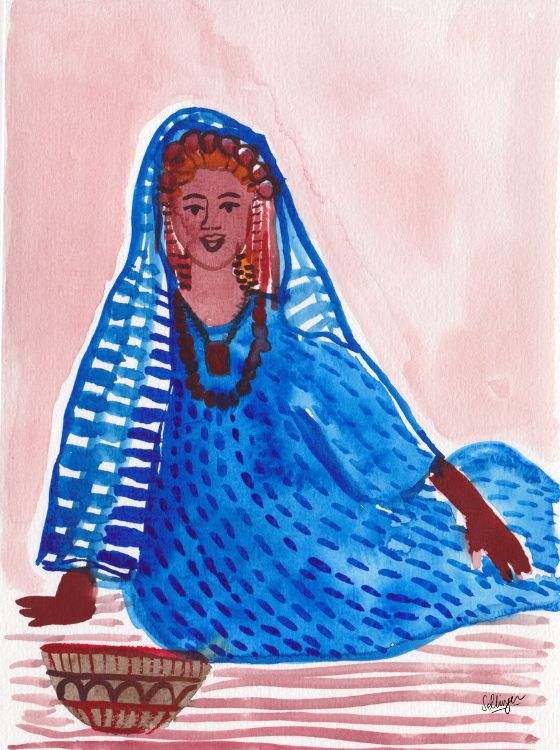 Peinture sur papier de Claire Sollinger : Feu intérieur